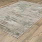 Oriental Weavers Mallory MAL03 Beige and Blue 3"3" x 5" Area Rug, , large