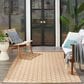 Nourison Twist Reversible 5" x 7" Natural Indoor/Outdoor Area Rug, , large