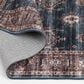 Central Oriental Rugease Velveteen Raquel Aerugo and Rust 2"3" x 6" Runner, , large