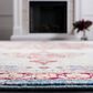 Safavieh Aria Oriental 2" x 8" Ivory and Navy Runner, , large