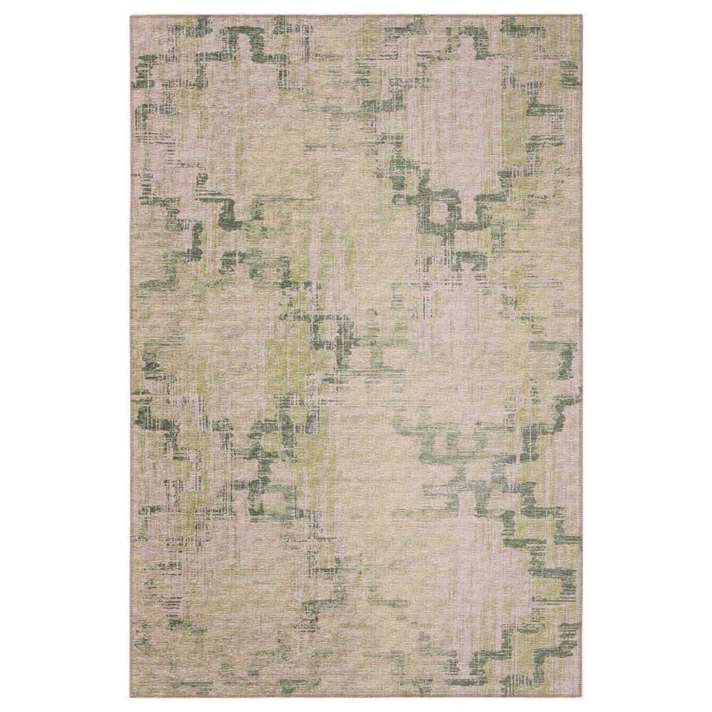 Dalyn Rug Company Sedona Geometric 5" x 7"6" Moss Indoor/Outdoor Area Performance Rug, , large