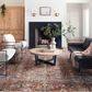 Loloi II Jules 5" x 7"6" Merlot and Multicolor Area Rug, , large