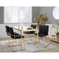 LumiSource Dutchess Side Chair with Black Velvet Cushion in Gold (Set of 2), , large