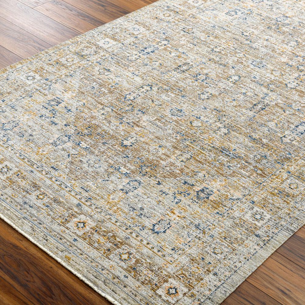 Surya Ren Taupe, Charcoal, Gray, Dark Brown and Medium Brown 5&#39;3&quot; x 7&#39;10&quot; Area Rug, , large