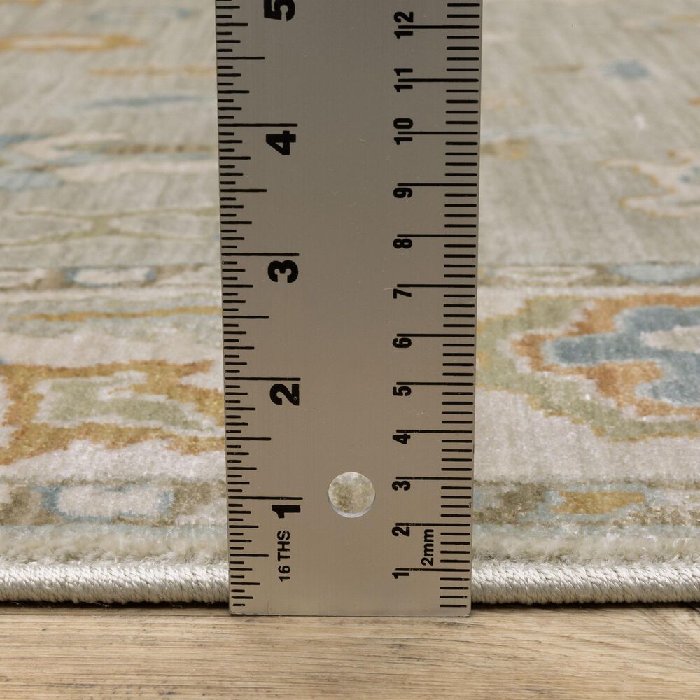 Oriental Weavers Maeve MAE11 Grey and Blue 2'3" x 7'6" Runner, , large