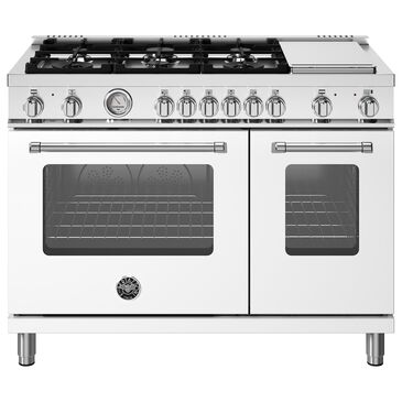 Bertazzoni Master 4.7 Cu.Ft. Dual Fuel Range in Bianco Matt, , large