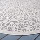 Safavieh Cabana CBN662A 6"7" Round Ivory and Grey Indoor/Outdoor Area Performance Rug, , large
