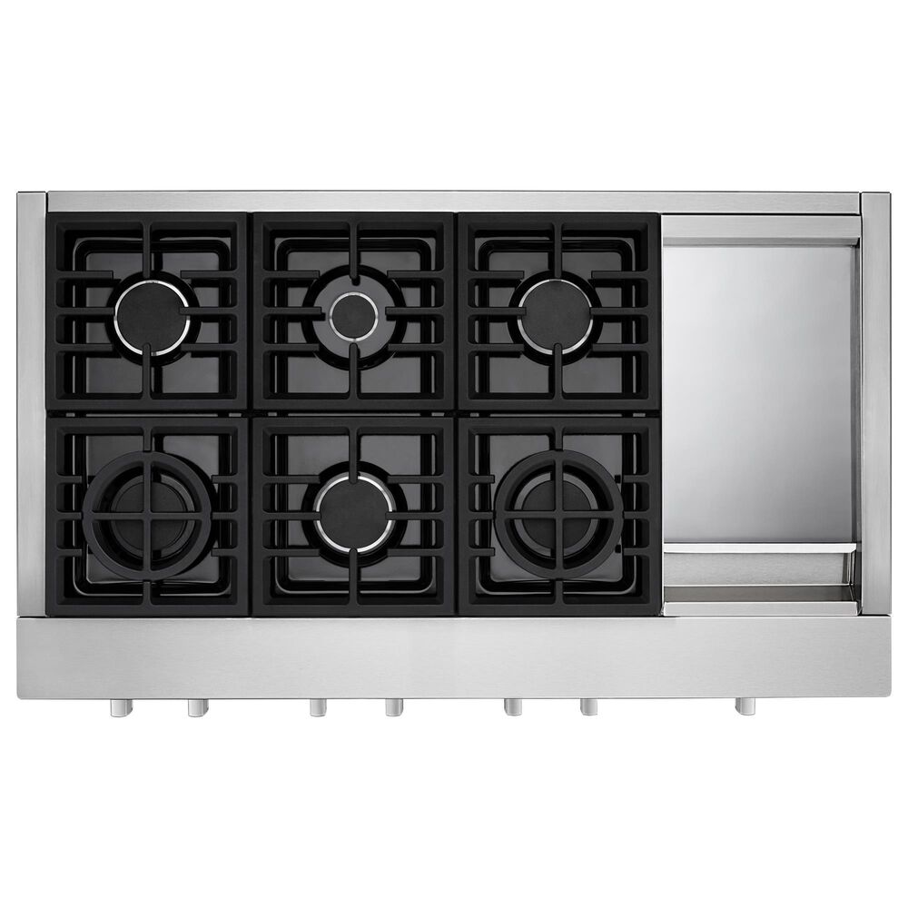 KitchenAid 48" Gas Cooktop in Stainless Steel, , large
