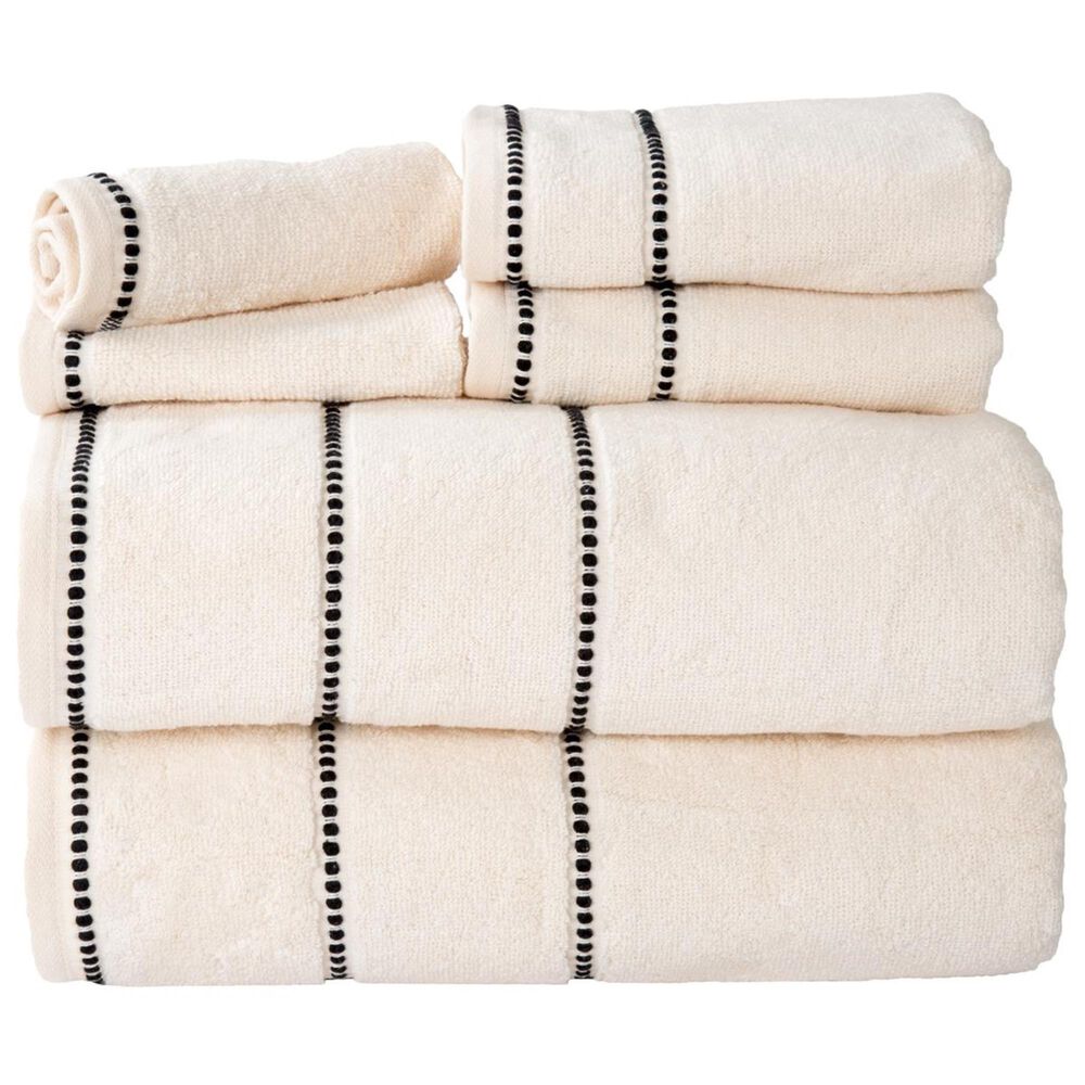 Timberlake Lavish Home 6-Piece Quick Dry Towel Set in Bone