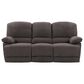 CorLiving Lea Power Reclining Console Sofa with Cupholders & USB Port in Grey, , large