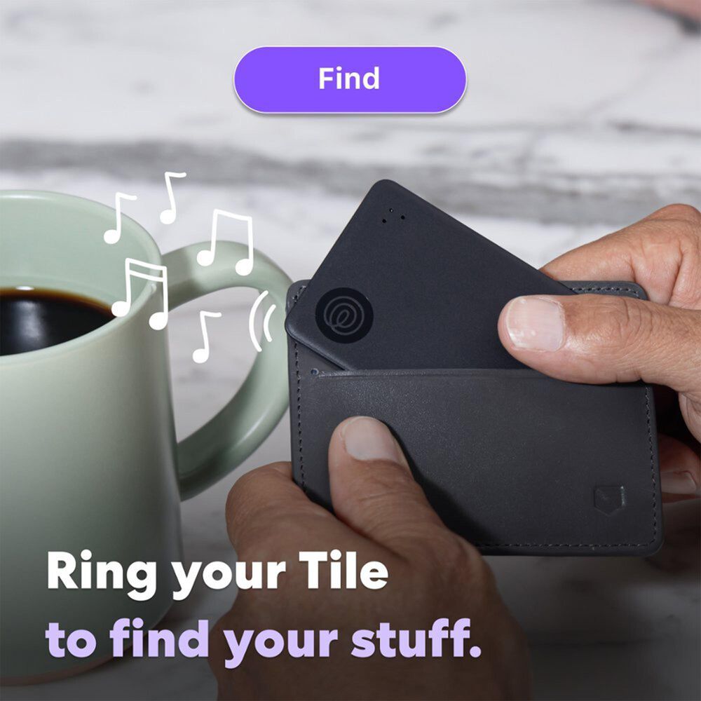 Tile by Life360 Tile Slim - Bluetooth Tracker - Black, , large