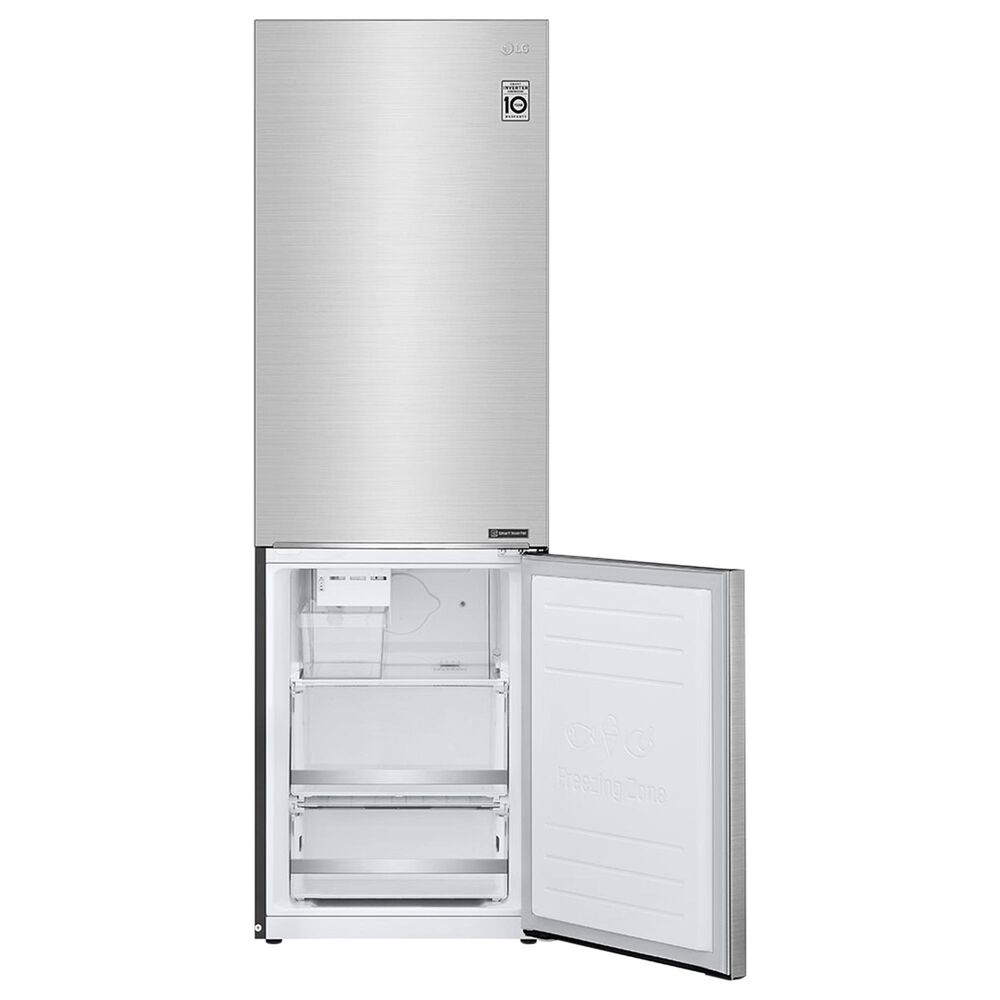LG 12 Cu. Ft. Bottom Freezer Counter-Depth Refrigerator in Stainless Steel, , large