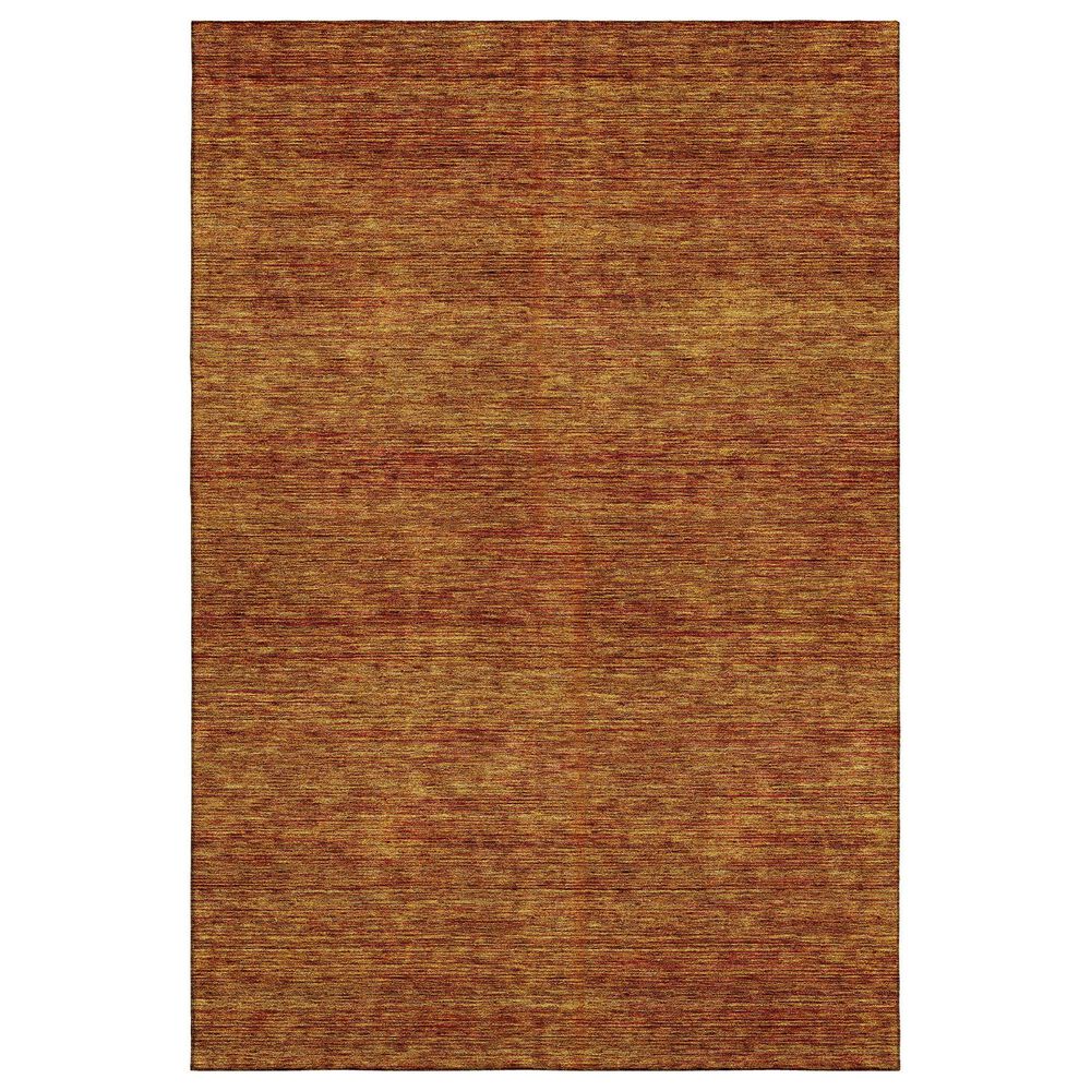 Dalyn Rug Company Soft Essentials Solid Terracotta 9" x 12" Indoor/Outdoor Area Rug, , large