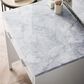 James Martin Vanities Addison 30" Makeup Vanity in Glossy White with 3 cm Carrara White Marble Top, , large