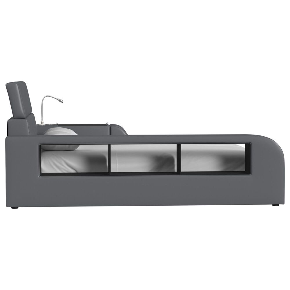 Mayberry Hill Valari Full Bed with Electronic Features in Grey, , large