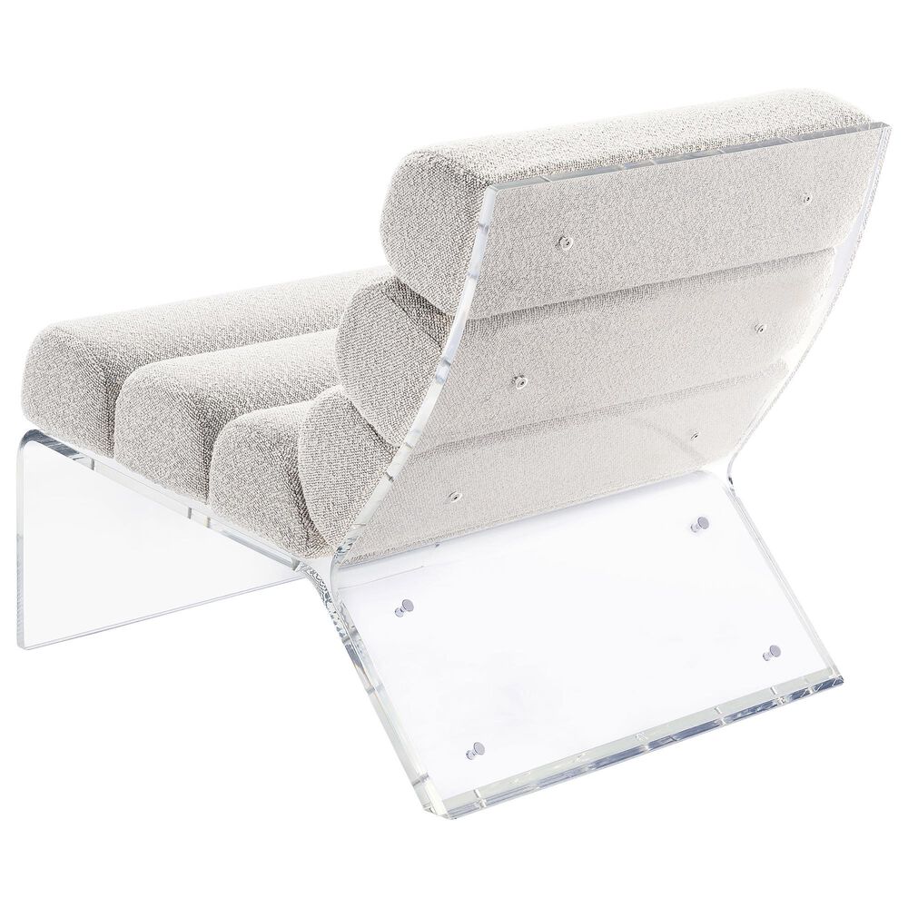 Coaster Serreta Acrylic Armless Chair in Ivory, , large