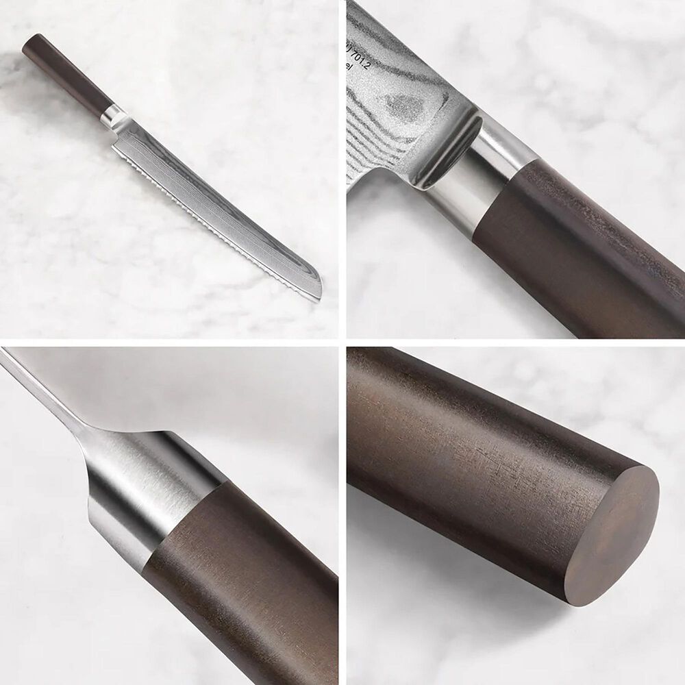 Cangshan Haku 9&quot; Bread Knife in Brown, , large