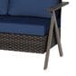 Sunwell Garden 6-Piece Patio Chat Set in Navy, , large