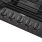 Whirlpool 36" Gas Cooktop with 5 Burner in Black Stainless, , large