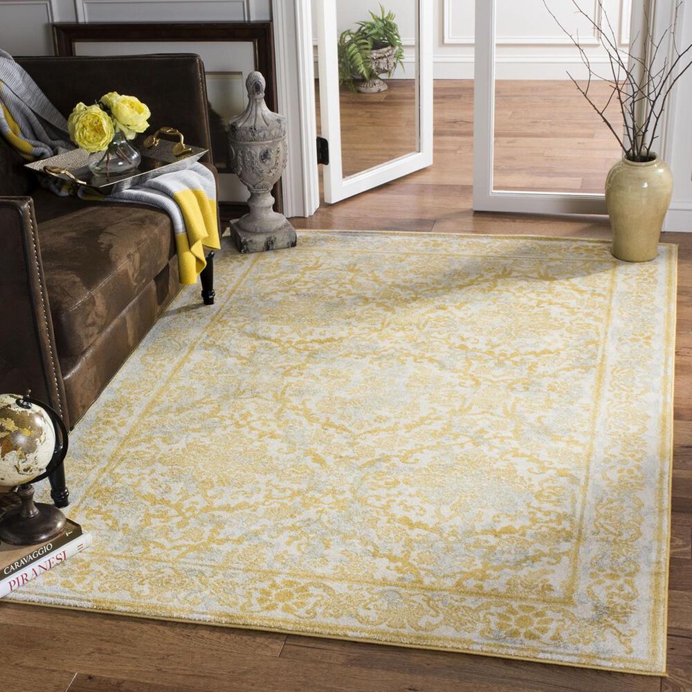 Safavieh Evoke EVK242S-4 4" x 6" Ivory/Gold Area Rug, , large
