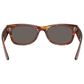 Rayban Glasses Mega Wayfarer II Sunglasses with Dark Grey Lenses in Polished Striped Havana, , large