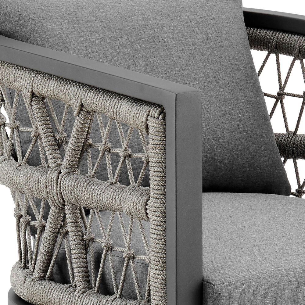 Blue River Zella Outdoor Dining Chair with Cushions in Earl Gray (Set of 2), , large