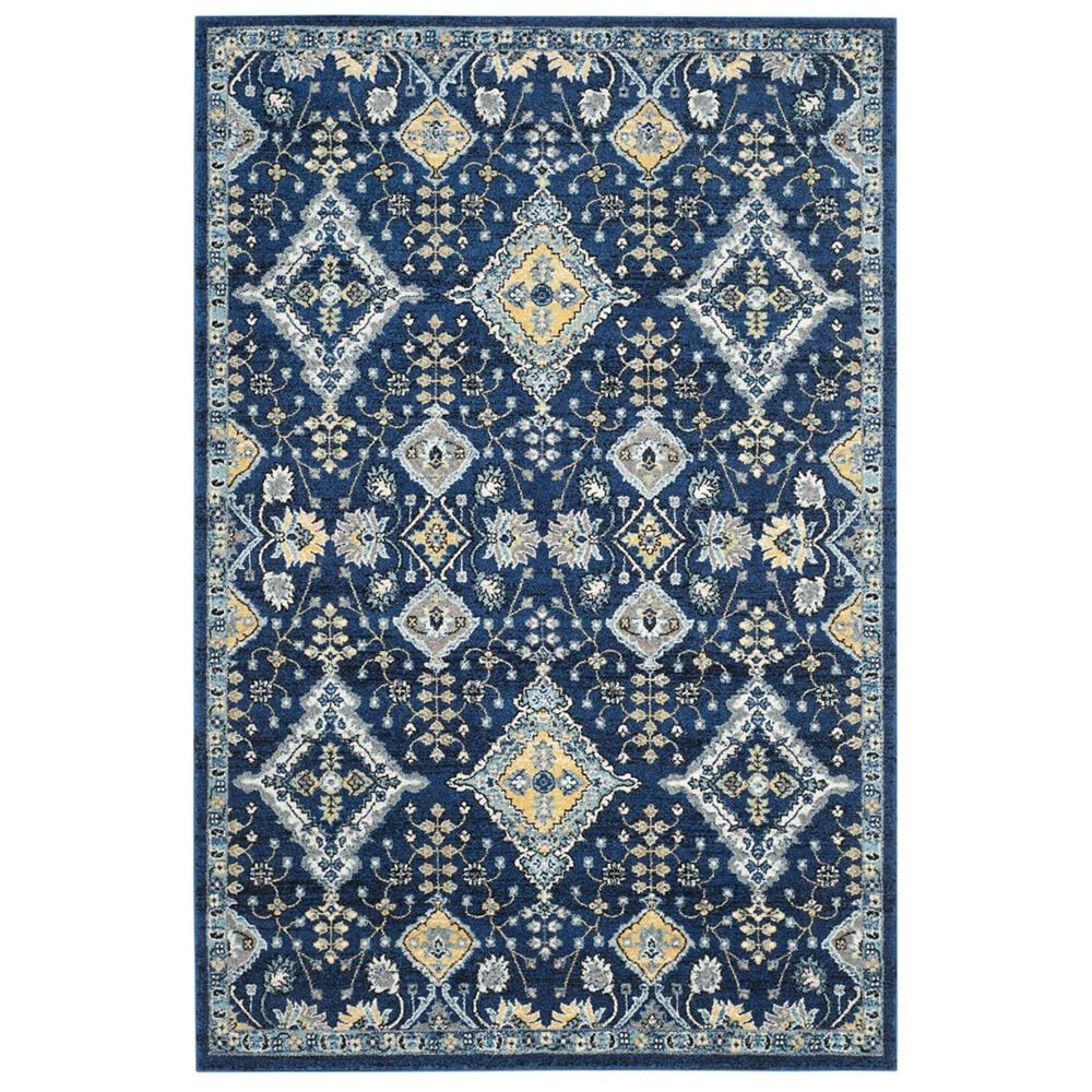 Safavieh Evoke EVK224A 5&#39;1&quot; x 7&#39;6&quot; Royal and Ivory Area Rug, , large