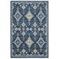 Safavieh Evoke EVK224A 5"1" x 7"6" Royal and Ivory Area Rug, , large