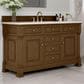 James Martin Vanities Brookfield 60" Single Bathroom Vanity in Honey Oak with 3 cm Eternal Marfil Quartz Top and Rectangular Sink, , large