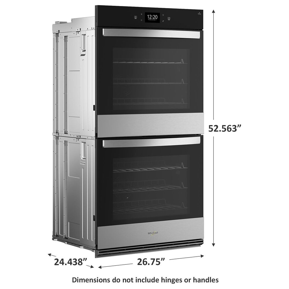 Whirlpool 27&quot; Double Smart Wall Oven with Air Fry in Fingerprint Resistant Stainless Steel, , large