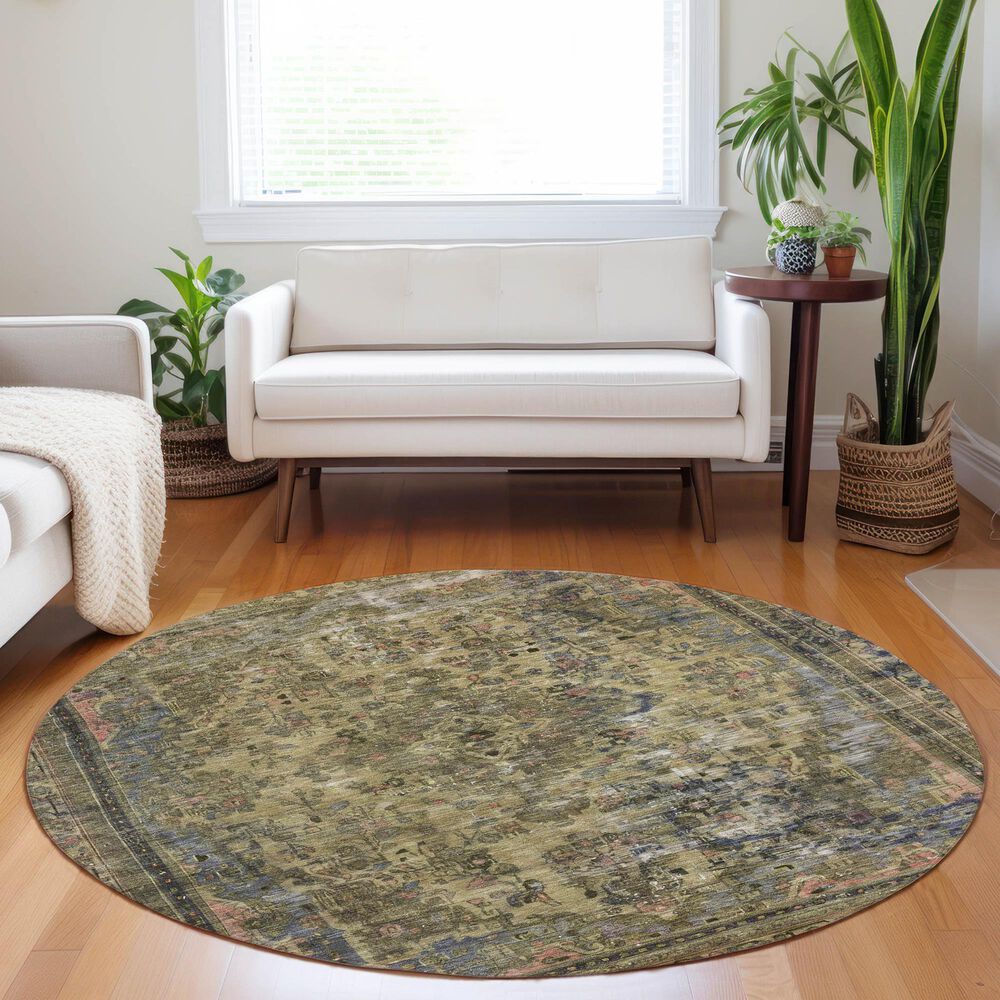 Dalyn Rug Company Tabrook TB8 Tan 8&#39; Round Area Rug, , large