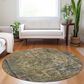 Dalyn Rug Company Tabrook TB8 Tan 8" Round Area Rug, , large
