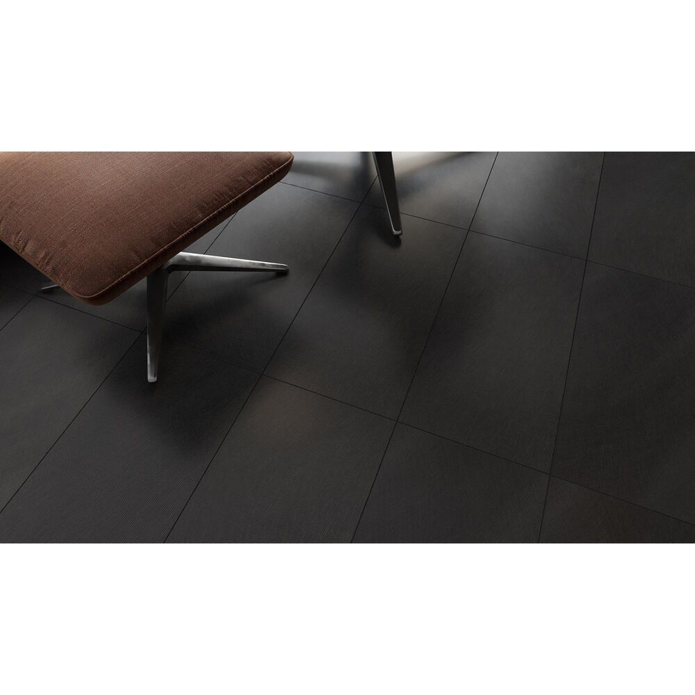 Emser Genesis Black 12&quot; x 23&quot; Glazed Ceramic Tile, , large