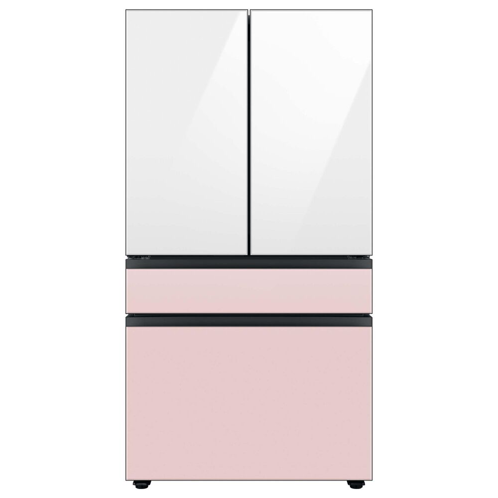 Samsung Bespoke 4-Door French Door Refrigerator Top Panel in White Glass, , large