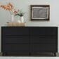 Ashley Danziar 6-Drawer Dresser in Matte Black, , large