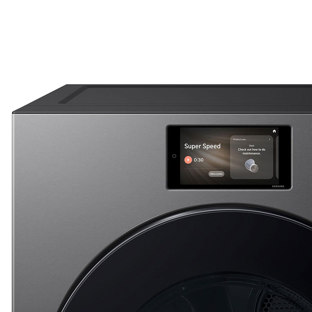 Samsung Bespoke 7.6 Cu. Ft. Ultra Capacity Front Load Gas Dryer with AI Home and AI OptiDry+ in Dark Steel, , large