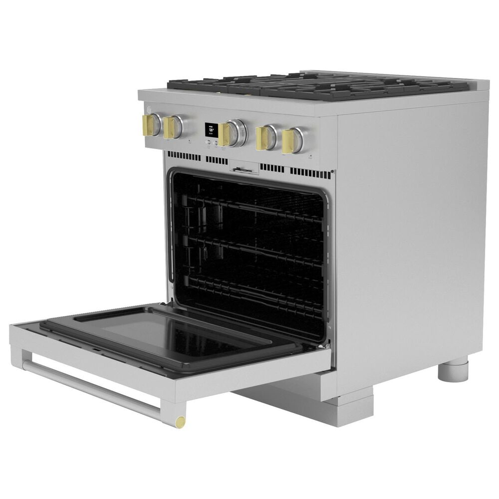 Monogram 30&quot; Dual-Fuel Professional Range with 4 Burners in Stainless Steel, , large