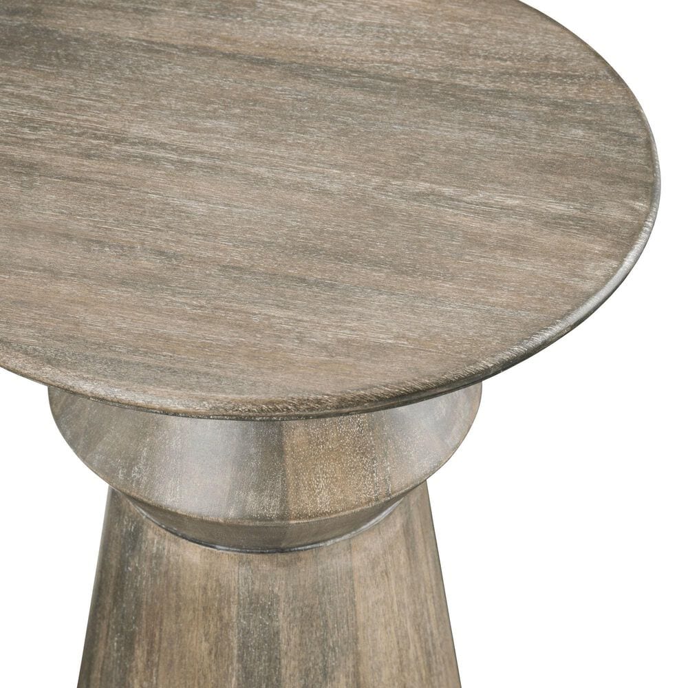 Slatehouse Harrison Round Accent Table in Brown, , large