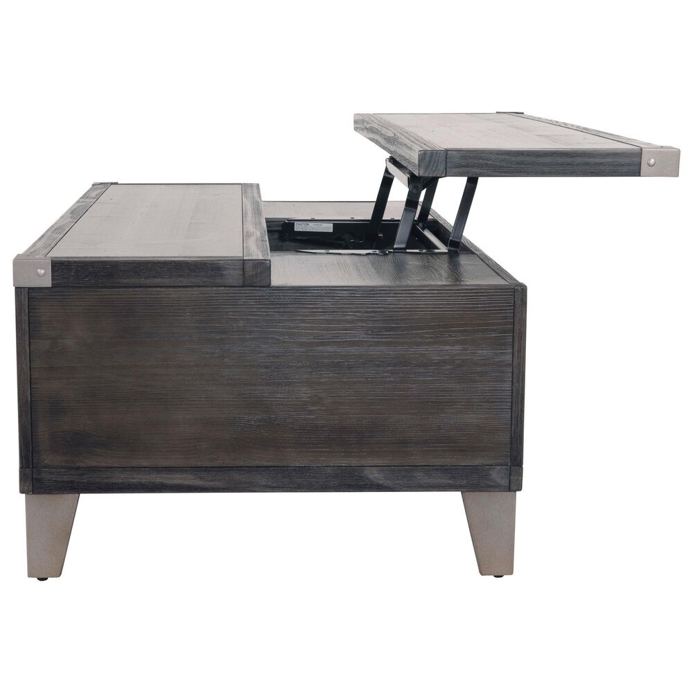 Steve Silver Keily Manual Reclining Sofa and Todoe Coffee Table in Dove Grey, , large