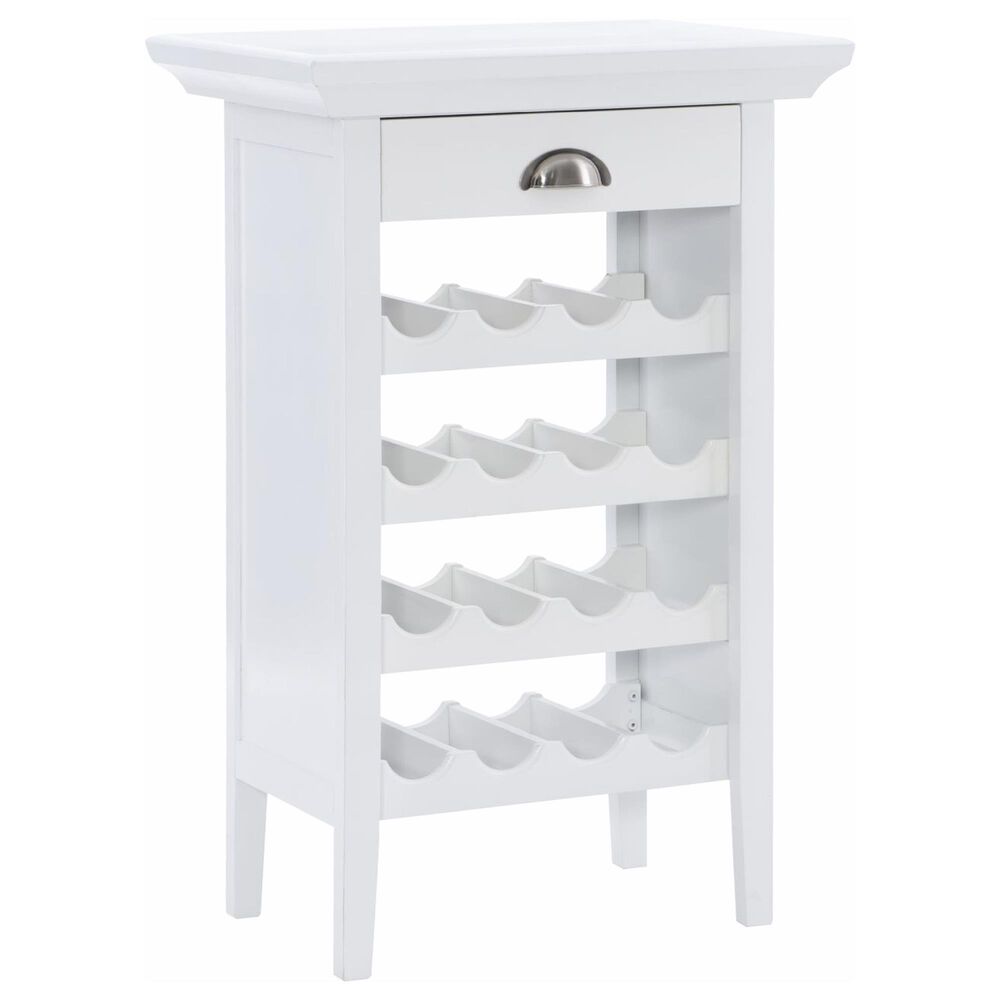 Parkerville Furniture Line Wickliff Wine Cabinet in White, , large