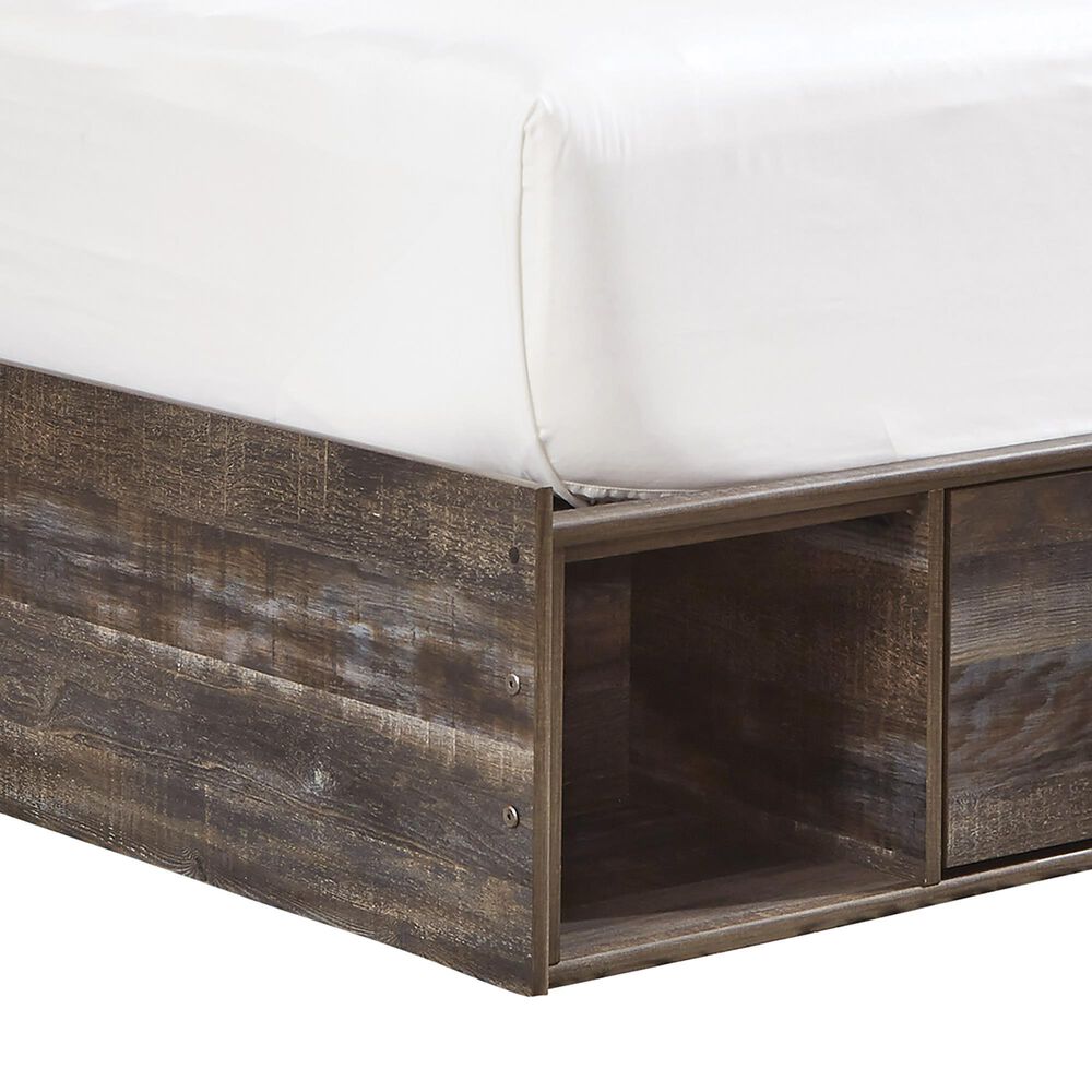 Ashley Drystan Queen Storage Bed with 4 Drawers in Brown Rustic, , large