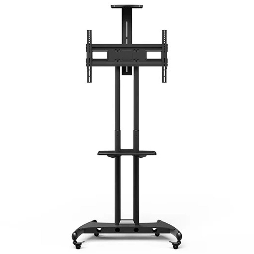Kanto Adjustable TV Rolling Stand for 40" - 70" TVs and Interactive Displays in Black, , large