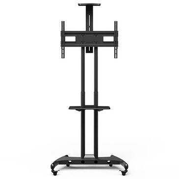 Kanto Adjustable TV Rolling Stand for 40" - 70" TVs and Interactive Displays in Black, , large