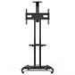 Kanto Adjustable TV Rolling Stand for 40" - 70" TVs and Interactive Displays in Black, , large