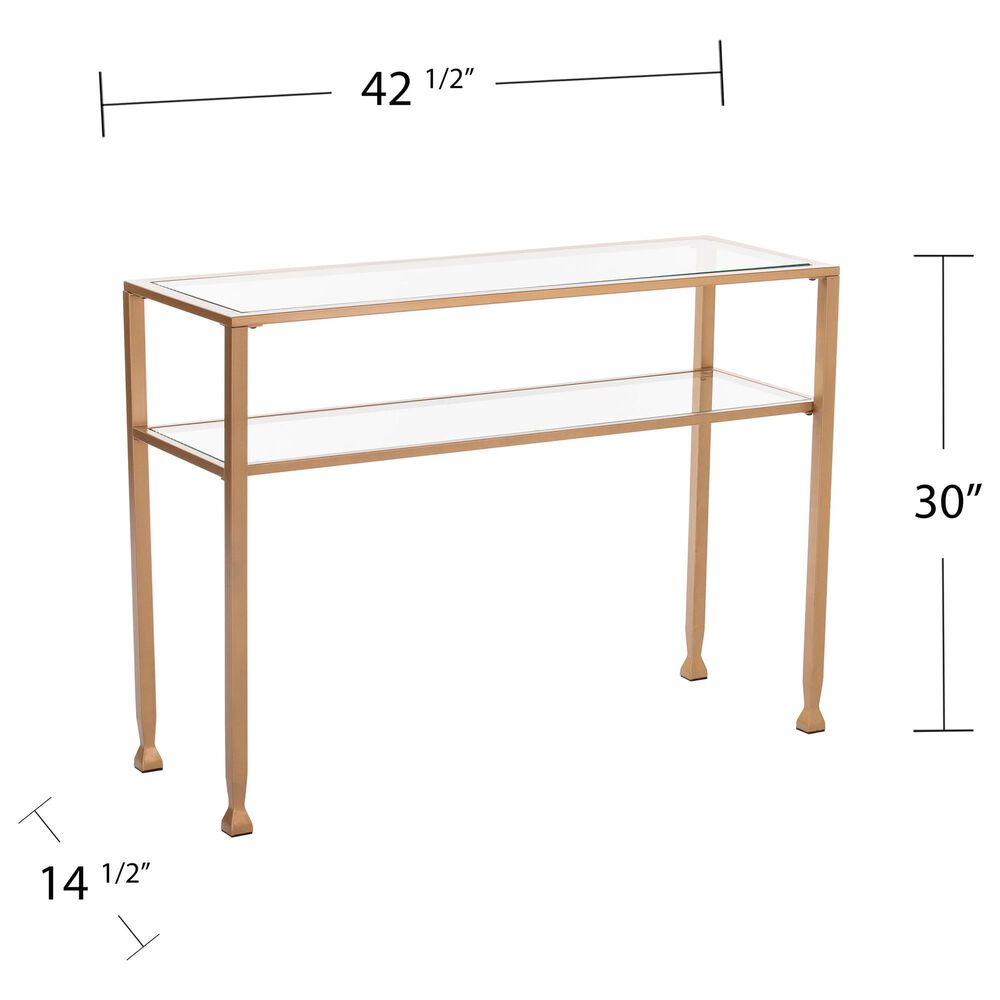 Southern Enterprises Jaymes Console Table in Gold, , large