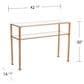 Southern Enterprises Jaymes Console Table in Gold, , large