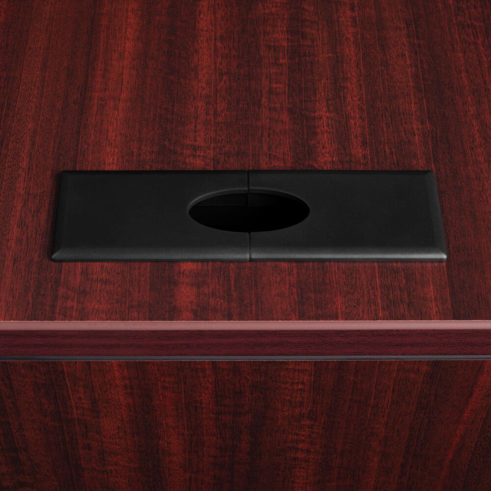 Regency Global Sourcing Legacy 71&quot; Single Pedestal Left Corner Credenza with Return in Mahogany, , large