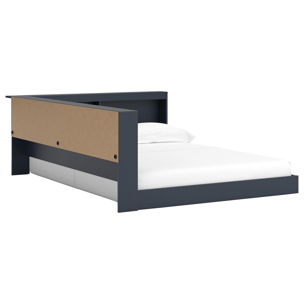 Ashley Simmenfort Full Bookcase Storage Bed in Navy Blue, , large