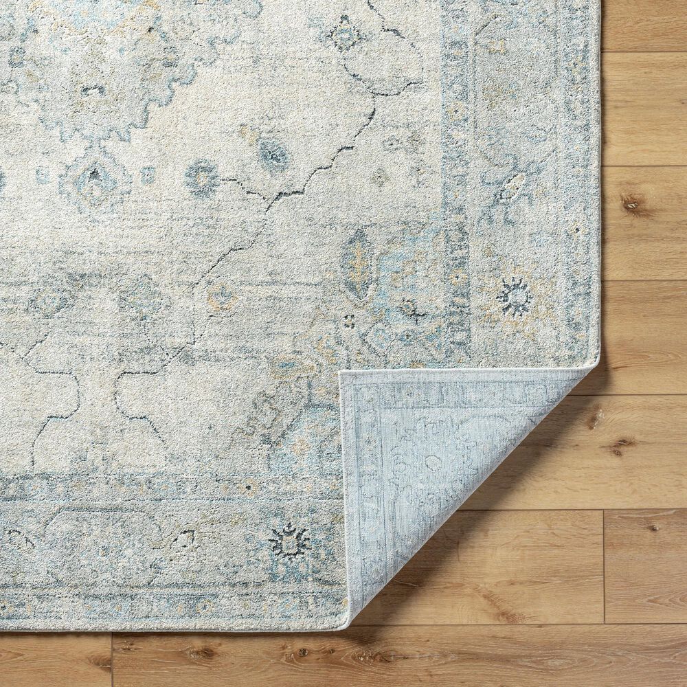 Surya Avellino AVL-2314 10&#39; x 14&#39; Light Beige, Gray, Deep Teal, Pale Blue, Tan, Light Olive and Denim Area Rug, , large