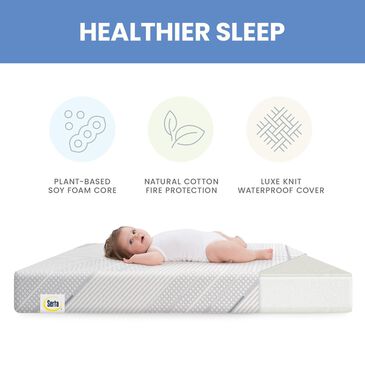 Delta Serta Angel Whispers Dual Sided Baby Crib Mattress and Toddler Mattress in a Box, , large
